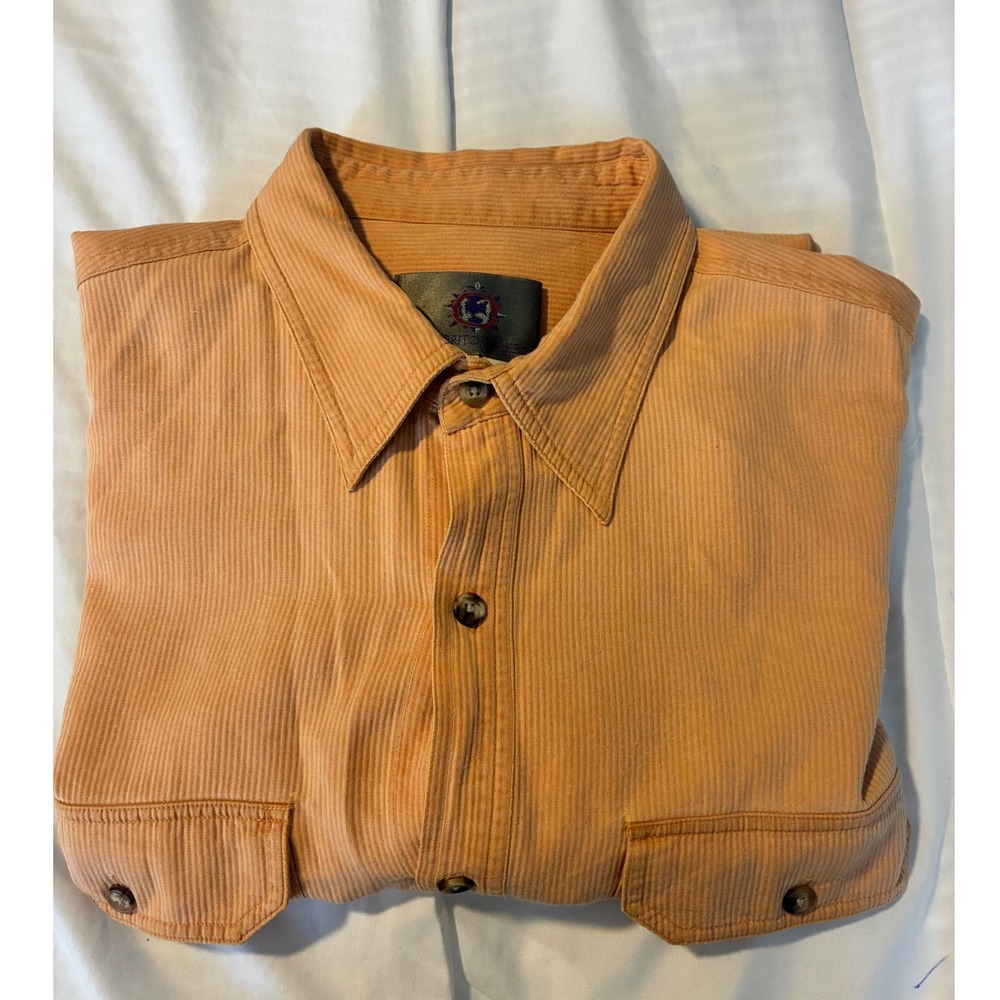 VTG‎ The Territory Ahead Silk Blend Textured Short Sleeve Button Up Casual XL